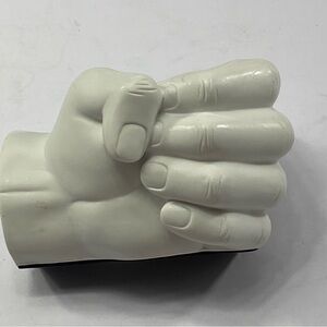 LUYESA Design The Art of Hand White Fist Hand Statue Pencil/Pen Holder